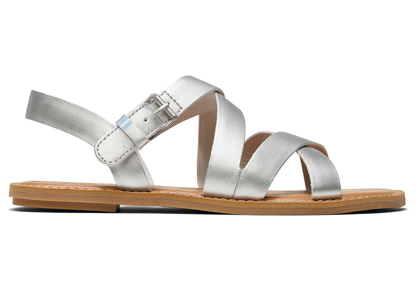 Toms Sicily Sandals Silver - Womens - 58721-IYQG